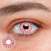 Halloween-Spinnennetz-rote Kontaktlinsen